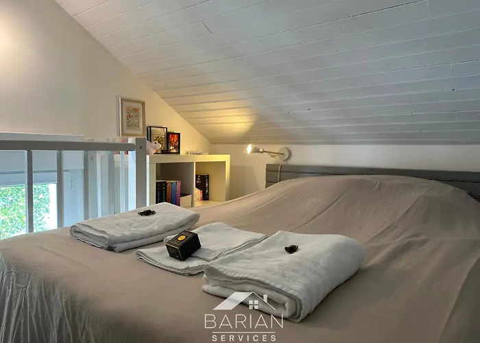 度假居 Maisonnette Avec Climatisation Et Cour - Menage Et Linge Inclus *